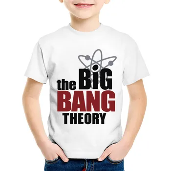 Divat Nyomtatás A Big Bang Theory Bazinga Gyerekek T-shirt Gyerekek Nyári Rövid Ujjú Póló Fiúk/Lányok Maximum babaruhák,HKP462
