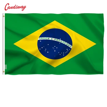 90 x 150cm Brazília Brazil Zászló nemzeti zászlók lakberendezési Brasil ZÁSZLÓ Ország Banner Beltéri Kültéri NN010