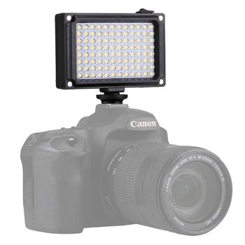 PULUZ Mini 96 Led-ek LED Videó Fény Fotó Világítás Kamera Szexi cipő Szabályozható LED Lámpa Canon, Nikon, Sony Videokamera DV DSLR Kép 1