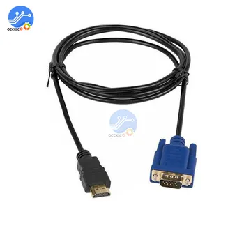 A HDMI-kompatibilis VGA Átalakító Kábel Audio Átalakító Csatlakozó Adapter A Férfi-Nő 10.2 GB/S-PVC VGA 1,8 M