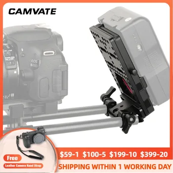 CAMVATE IDX P-V2 gyorskioldó V Mount Kamera Tányér Sajtos Lemez Akkumulátor Palánk Lemez & 360° Forgatható 15mm Vasúti Új Blokkok Kép 0
