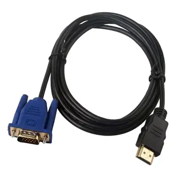 1M HDMI-VGA D-SUB Hím Videó Adapter Kábel Vezet a HDTV-PC Számítógép Monitor