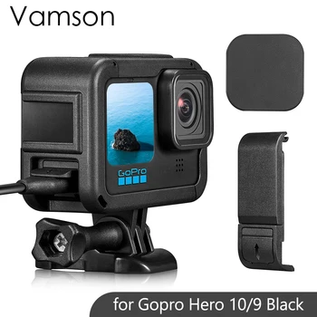 Vamson a GoPro Hero 10 9 Fekete Akció Kamera Dupla Hideg Csizma Akkumulátor Oldalát Borító Objektív Sapka a GoPro 10 9 Tartozékok Kép 0