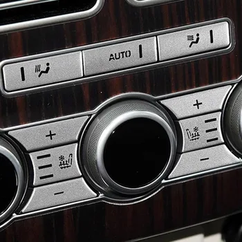Autó Belső Kiegészítők Land Rover Range Rover Vogue L405 2013-17 Alumínium Hátsó klímaberendezés gombot, Trim matrica