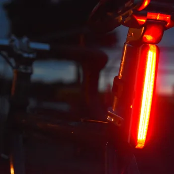 USB Újratölthető Hátsó Kerékpár Lámpa Kerékpár LED Lámpa Vízálló Kerékpár hátsó Lámpa Hátsó Lámpa bycicle Kép 2
