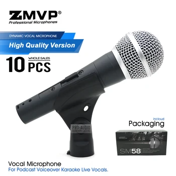 10db 58SK Vezetékes Mikrofon Professzionális Legendás 58S Dinamikus Kézi Mikrofon a Kapcsolót Az Élő Ének Stúdió Színpadon Karaoke Kép 0