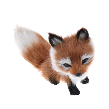 Kis Szimuláció Fox Játék Mini Guggolva Fox Modell Otthoni Dekoráció Esküvő, Születésnapi Ajándék 12*6*8.5 cm-es Hot Eladó Kép 1