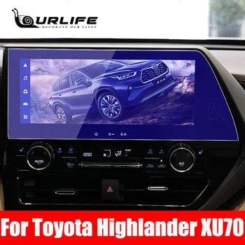 Toyota Highlander Kluger 2021 2022 Kiegészítők GPS-Navigáció Védő Fólia Képernyő Edzett Üveg Membrán 8 12.8 inch