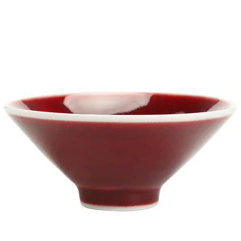 Jingdezhen Lang Fekete Tea Csésze Kézzel Készített Vödör Kupa Yunhuatang Piros Máz Tea Csésze Minden Más Árva Mester Kupa Teáscsésze Kép 3